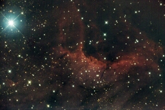 Pelican Nebula_2018-07-09_012135_0300_-5C_Luminance 6 x 300 seconds first processing