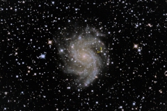 NGC 6946 3 day combination data color corrected and saturation SN MARKED